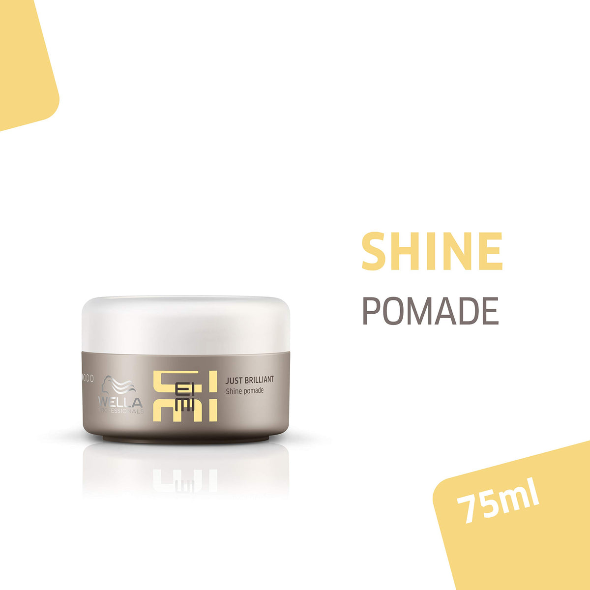 Wella EIMI Just Brilliant texture-closeup reveals controlled definition and luminous gloss.