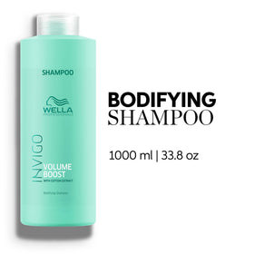 Close-up of rich lather from Wella Invigo Volume Boost for a weightless cleanse.