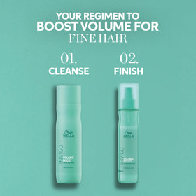 Luminous shine from Wella Invigo Volume Boost without weighing hair down.