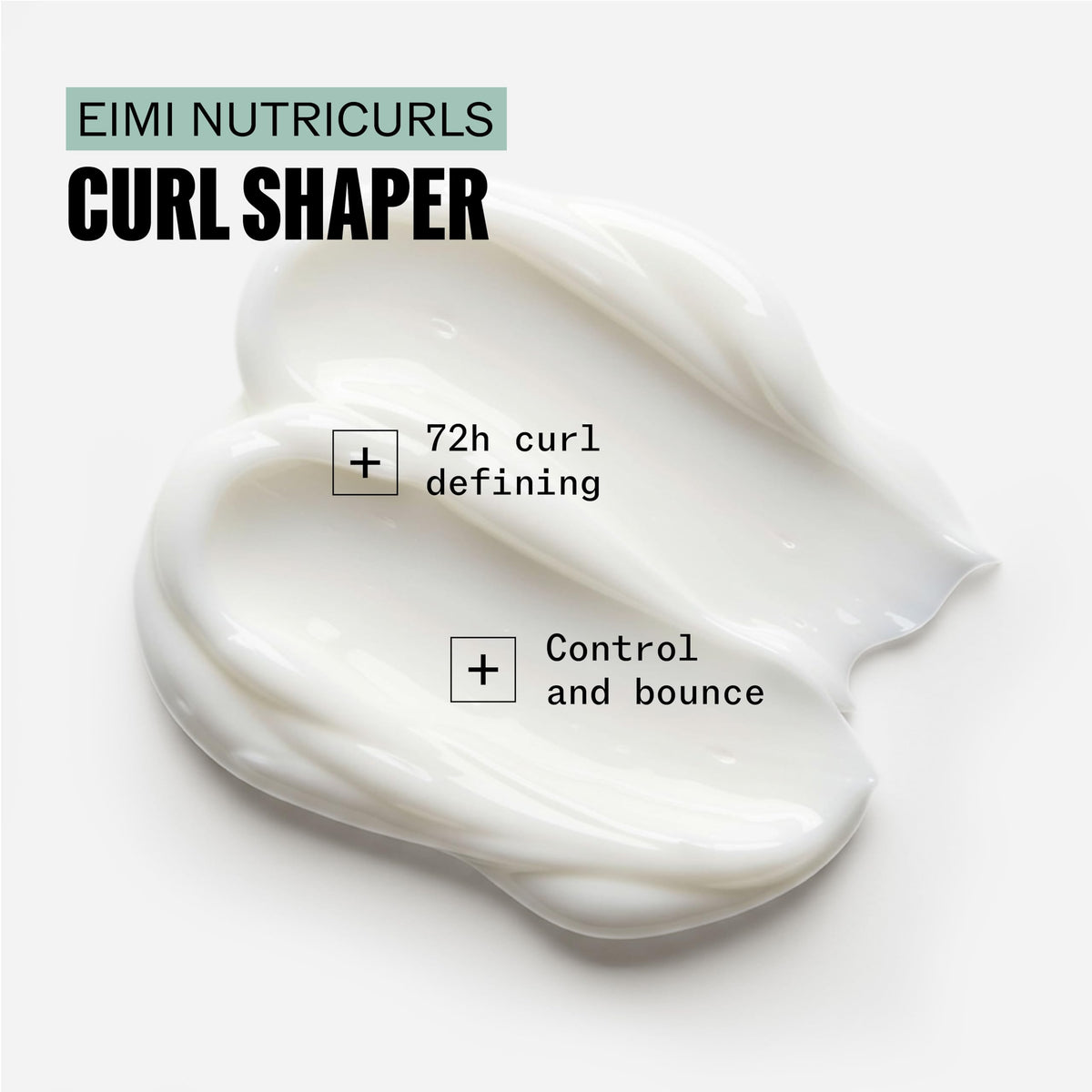 Applying Nutricurls Curl Shaper gel-cream during styling for control