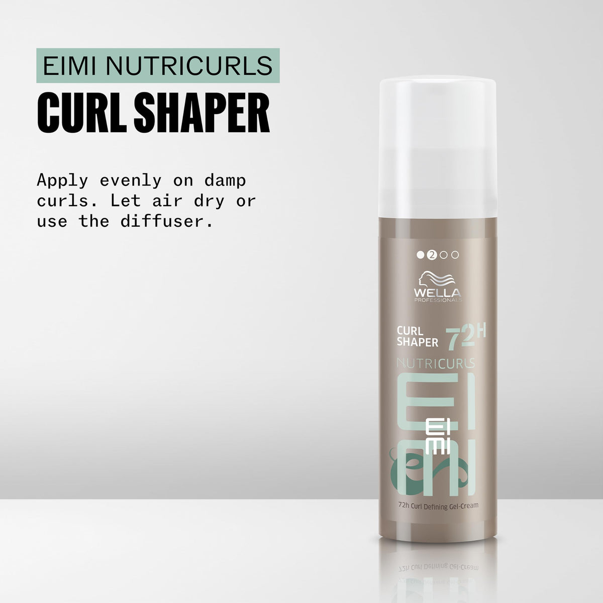 Close-up of Nutricurls Curl Shaper cream texture for even distribution
