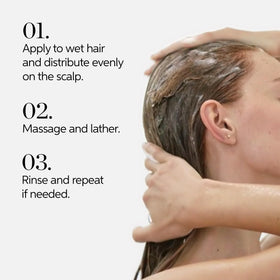 Wella Nutricurls Shampoo for Waves anti-frizz formula in action