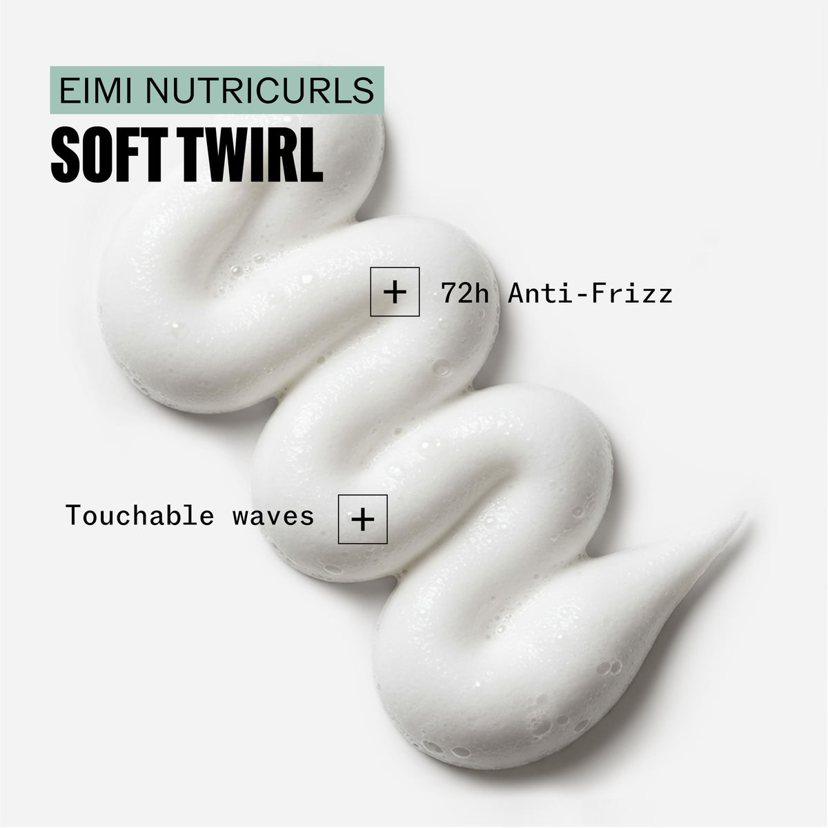 Wella Nutricurls Soft Twirl foam finish offers frizz control for day-long style.