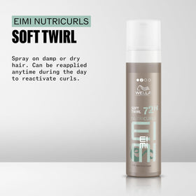 Wella Nutricurls Soft Twirl foam texture defines waves with lightweight hold.