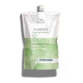 Wella Professionals Elements Renewing Conditioner bottle front shows hydrating, detangling benefits