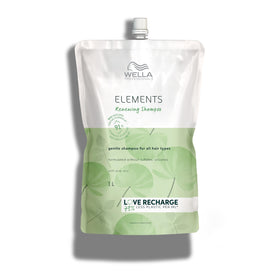 Wella Professionals Elements Renewing Shampoo bottle with aloe vera for smoother hair