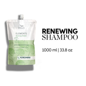 Close-up of creamy lather from Elements Renewing Shampoo showing gentle cleansing