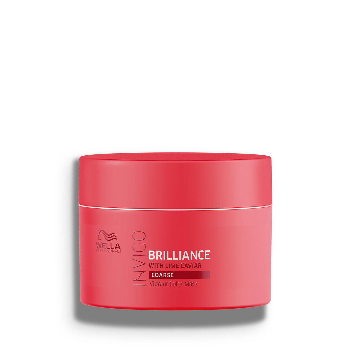 Wella Professionals Invigo Brilliance Mask bottle pour shows easy application and color protection.