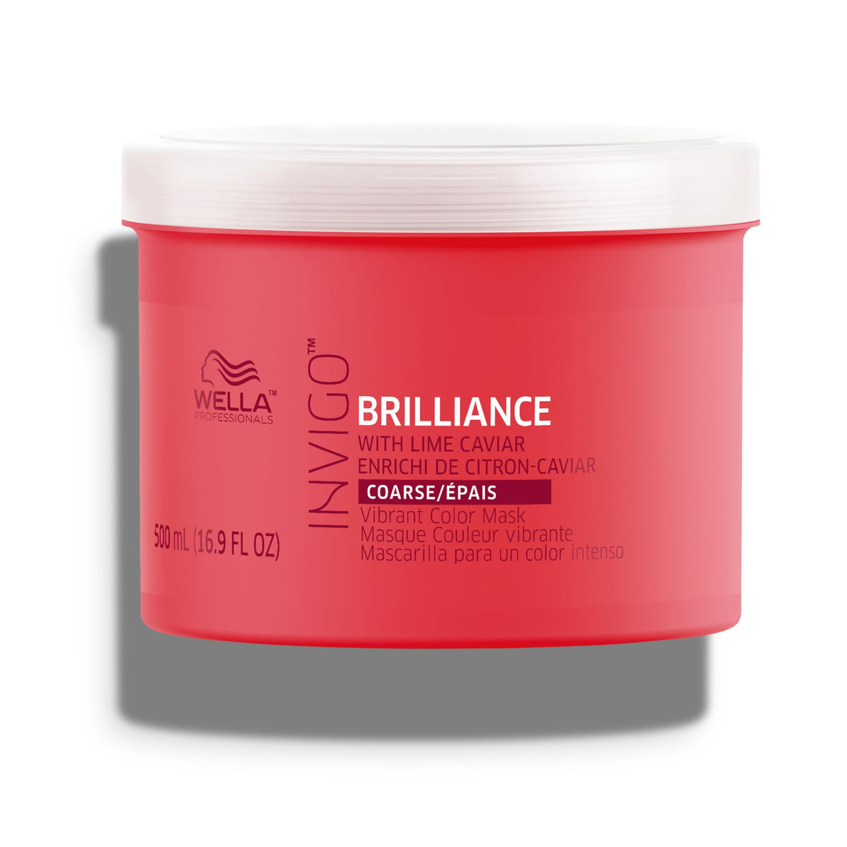 Wella Invigo Brilliance Mask jar for color protection on coarse hair