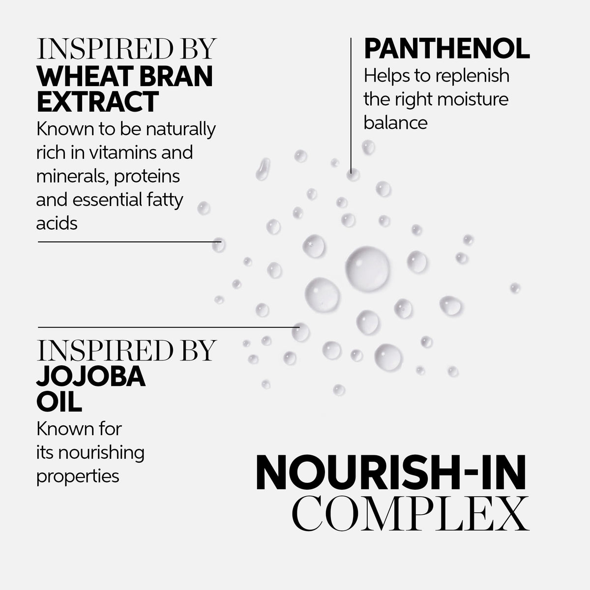 Nutricurls anti-frizz effect demonstrated on hair sample with spray.