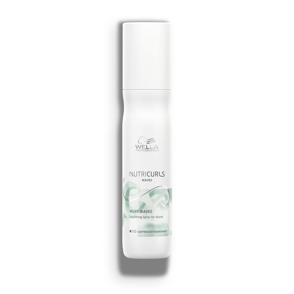 Wella Professionals Nutricurls Milky Waves bottle shown for nourished waves.