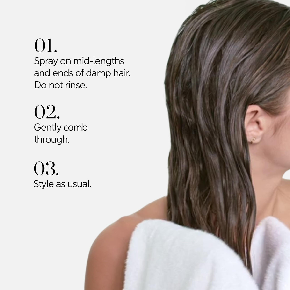 Nutricurls packaging beside waves emphasizes nourishing formula.