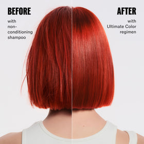 Scalp care scene with Wella Ultimate Color Shampoo during wash