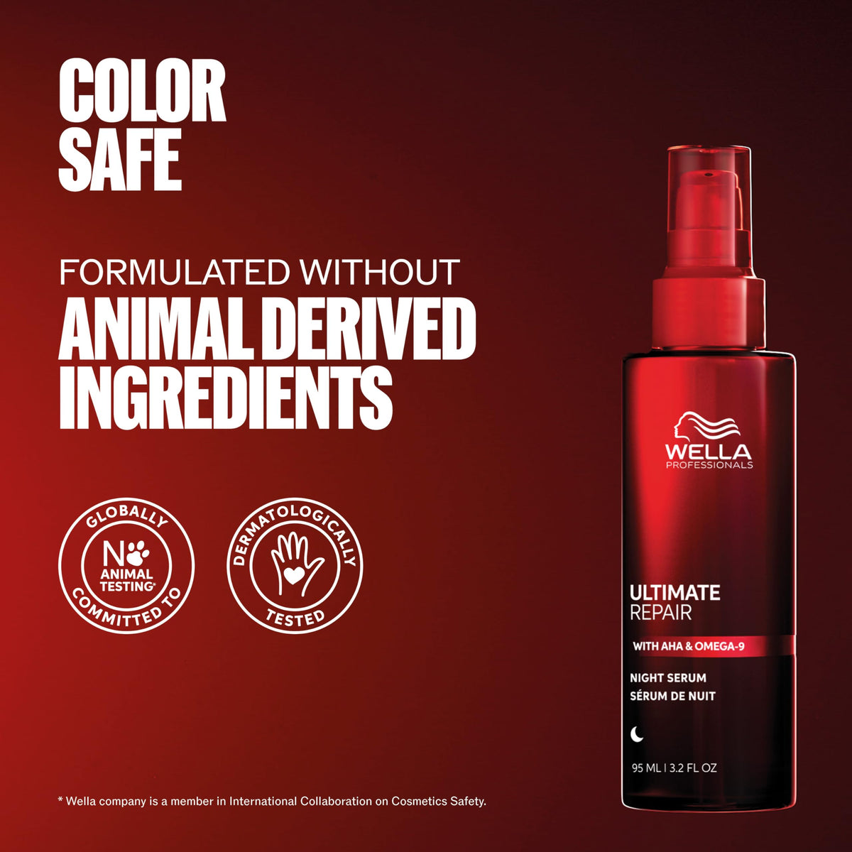 Wella Professionals ULTIMATE REPAIR Night Serum in a travel-friendly tube for bedtime routines.