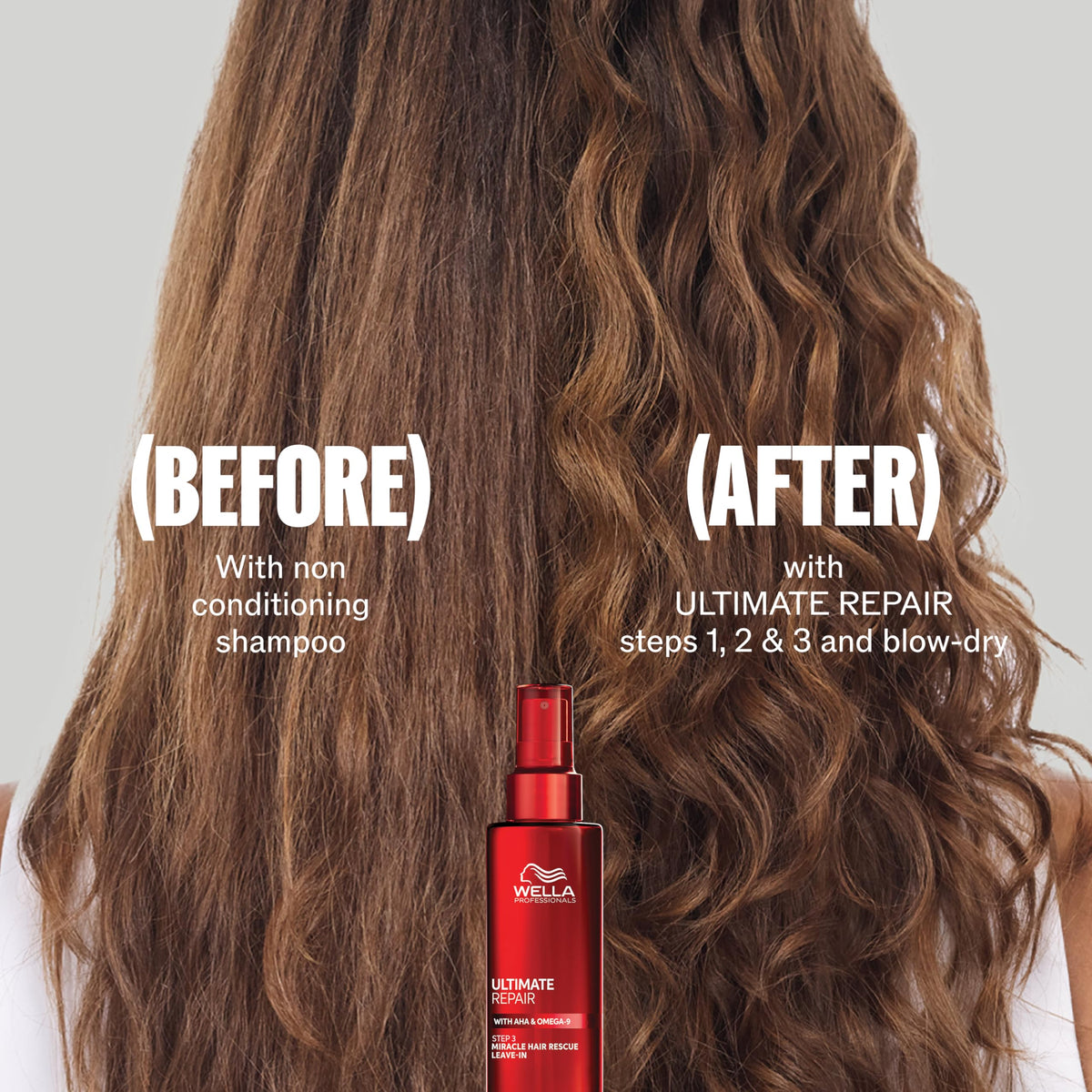 Wella Professionals Ultimate Repair repair treatment tube delivering bond rebuilding and outer layer restoration.