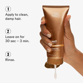Wella Professionals ULTIMATE SMOOTH color-safe formula label visible.