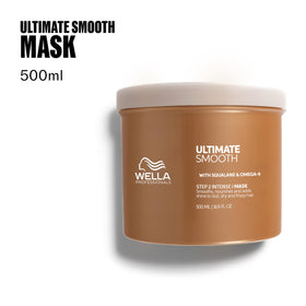 Wella Professionals Ultimate Smooth Intense Mask texture close-up for weekly nourishment.