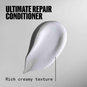 Wella ULTIMATE REPAIR packaging detail highlighting premium design and damage care