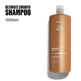 Wella Ultimate Smooth Shampoo creates a luxurious lather for gentle cleansing