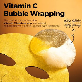 WELLAGE Bubble Mask highlighting hyaluronic acid components for moisture delivery
