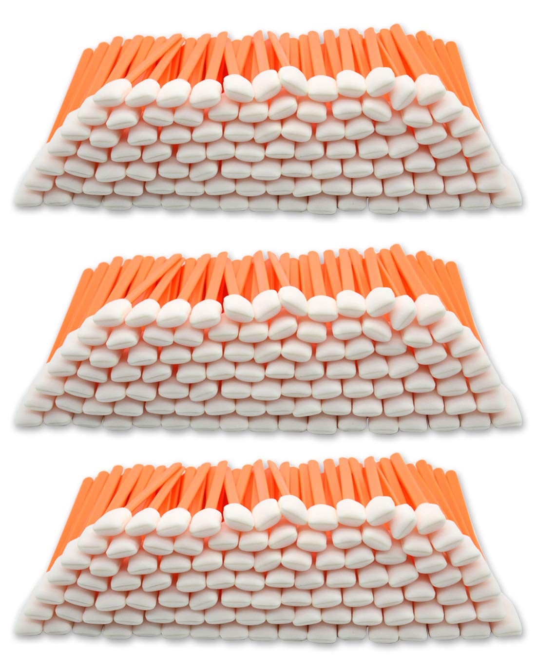 Wellgler foam swabs, total length 5.1 inches for precise cleaning tasks.