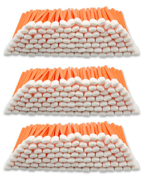 Wellgler foam swabs, total length 5.1 inches for precise cleaning tasks.