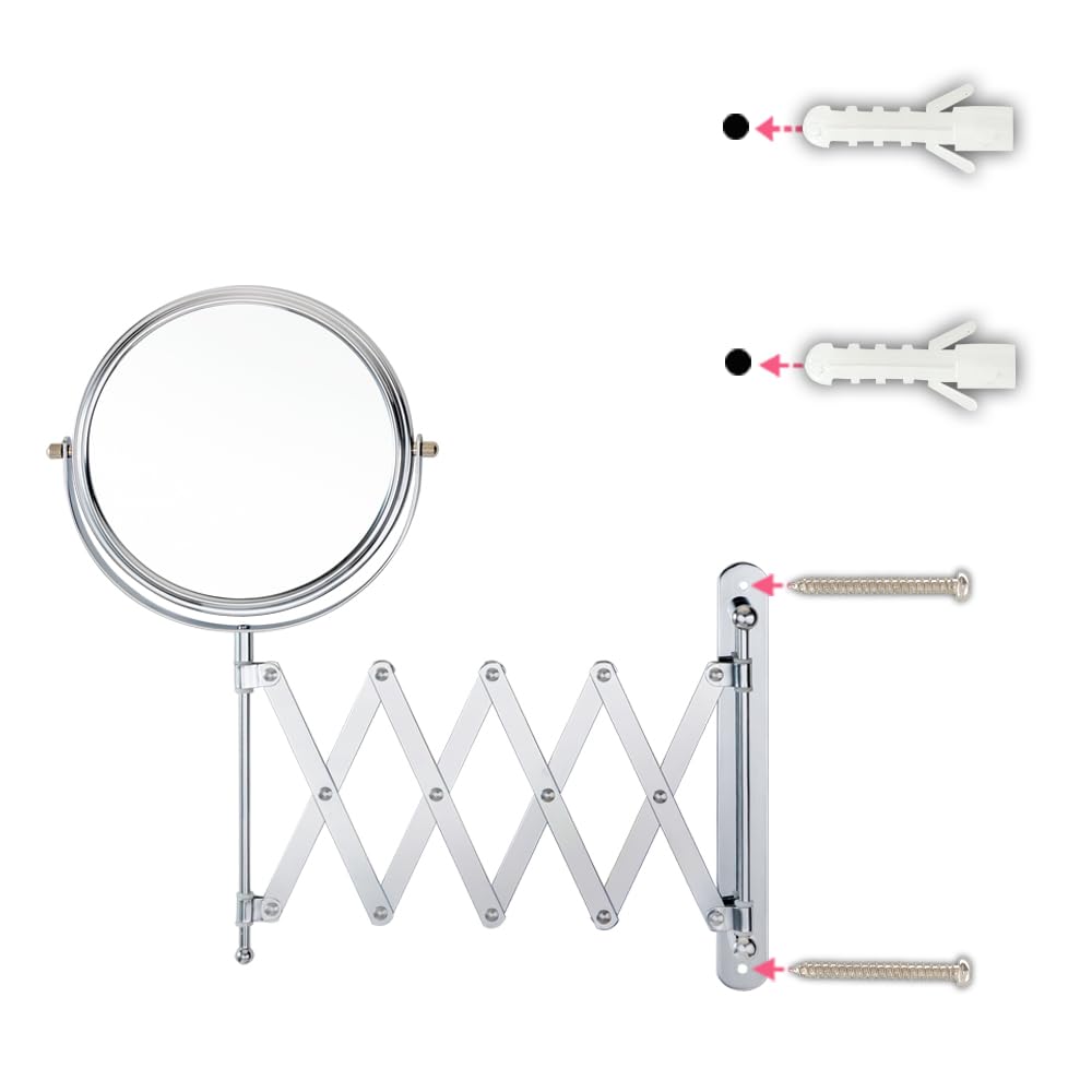 Welllink 7X magnification aids precise brow grooming and tweezing.