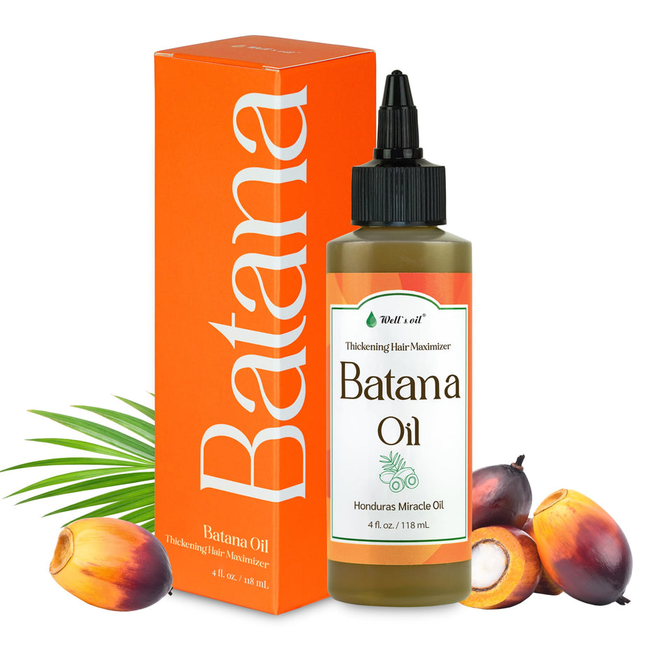 Well's Oil Batana Oil bottle close-up for natural hair hydration