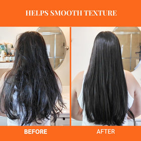 Well's Oil Batana Oil application on hair for silky finish