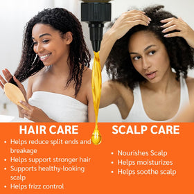 Well's Oil Batana Oil on scalp care for dry hair
