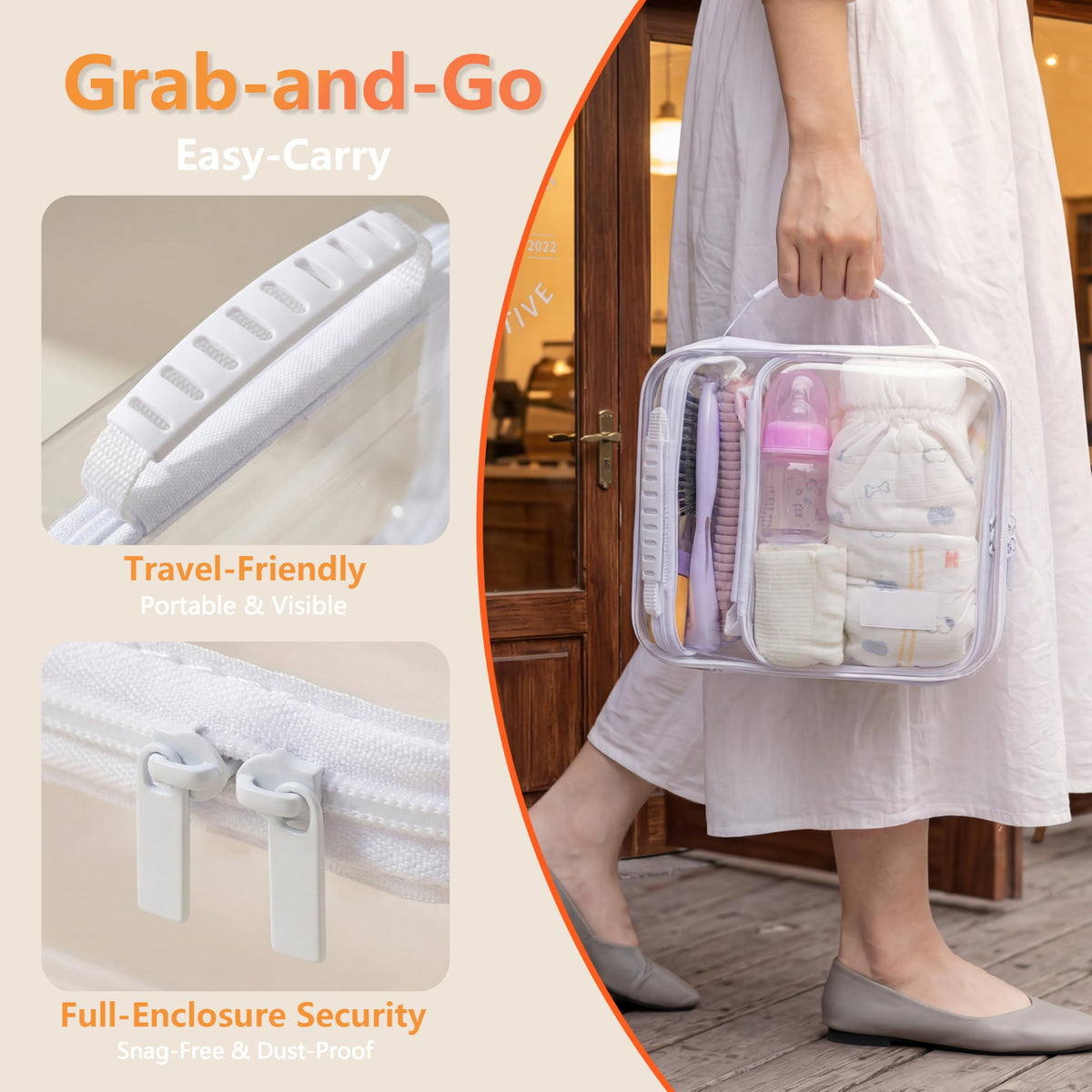 WELPIRT 3D storage depth case fits bulky toiletries securely