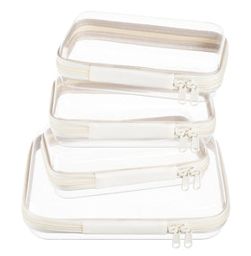 WELPIRT clear zipper pouch medium shows contents for quick travel checks