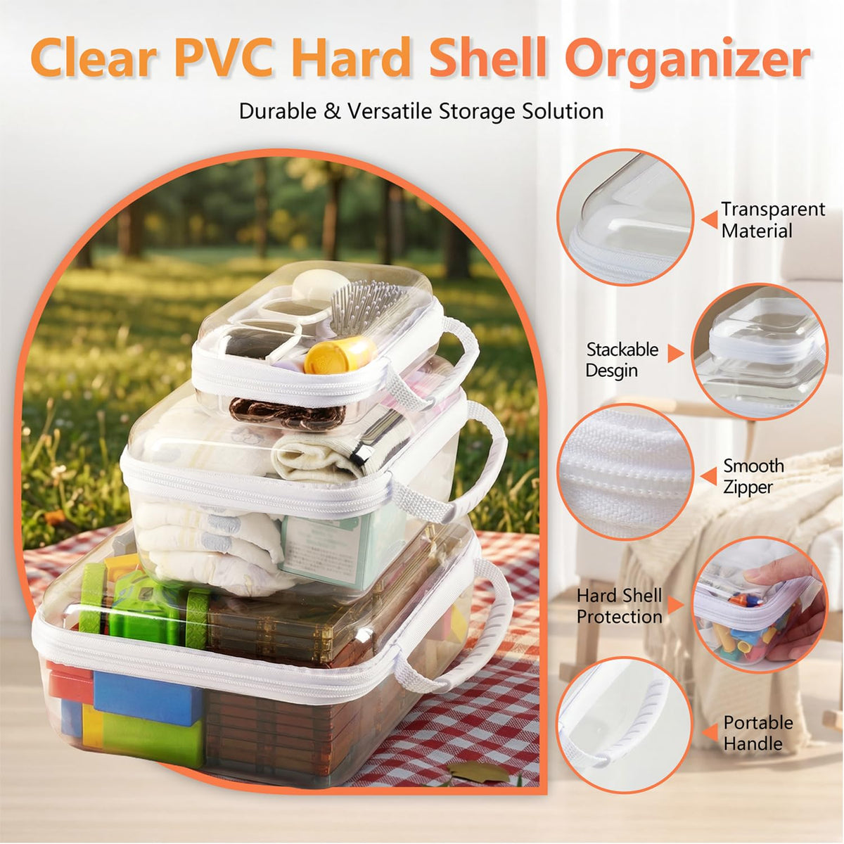 WELPIRT diaper bag organization pouch neatly arranges baby essentials