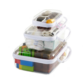 WELPIRT travel case closeup shows clear visibility for quick access