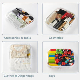 WELPIRT ultra clear storage design for quick item identification.