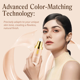 Weluno 4-in-1 SPF50 swatch reveals color-adaptive coverage.