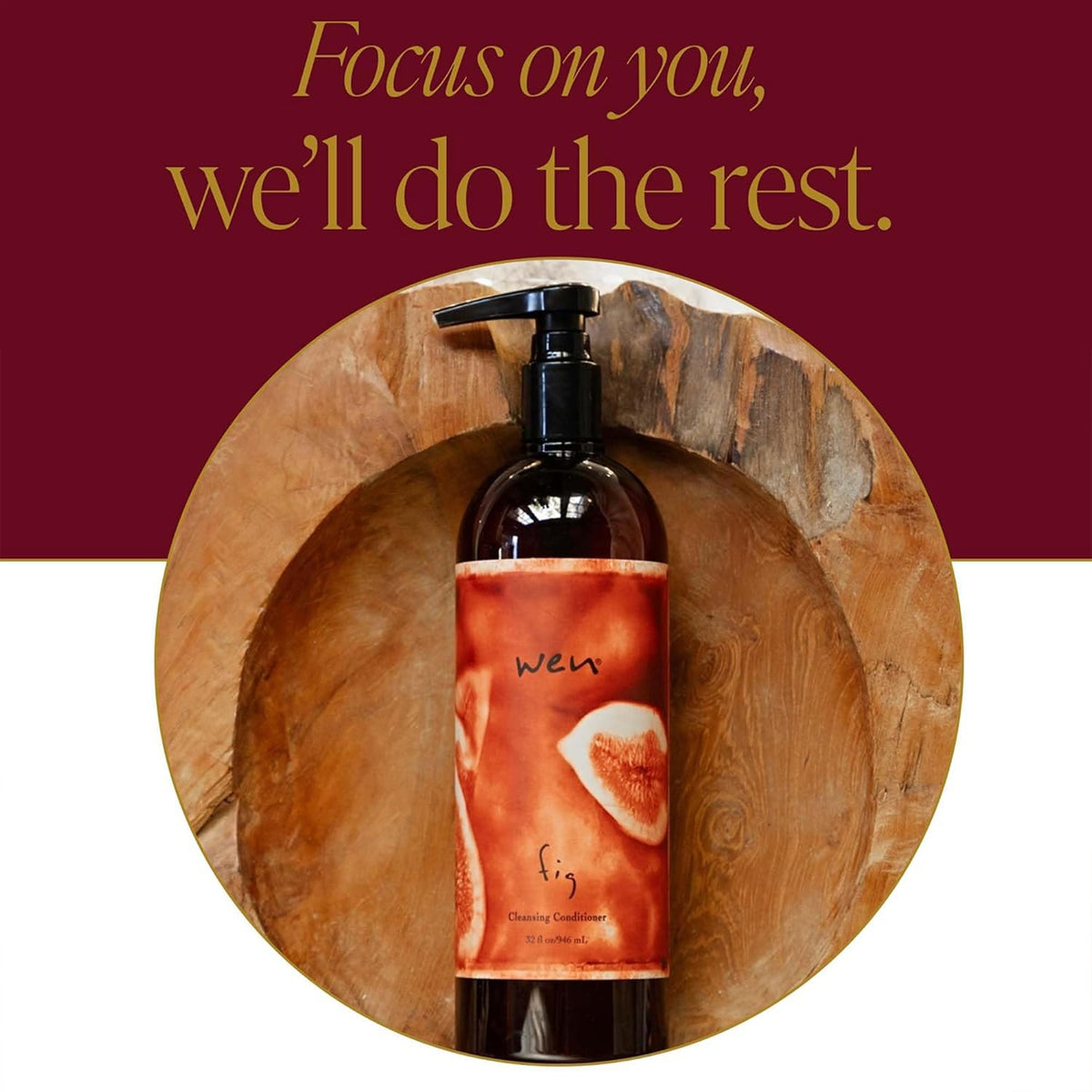 Close-up of texture of Fig Cleansing Conditioner signaling hydrating care