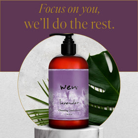 Hair shows added volume and smoothness after using WEN
