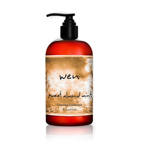 WEN cleansing conditioner bottle with rosemary oil shows hydration-friendly formula