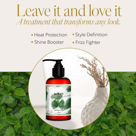 WEN Tea Tree Styling Creme pump for easy, even distribution on all hair types.