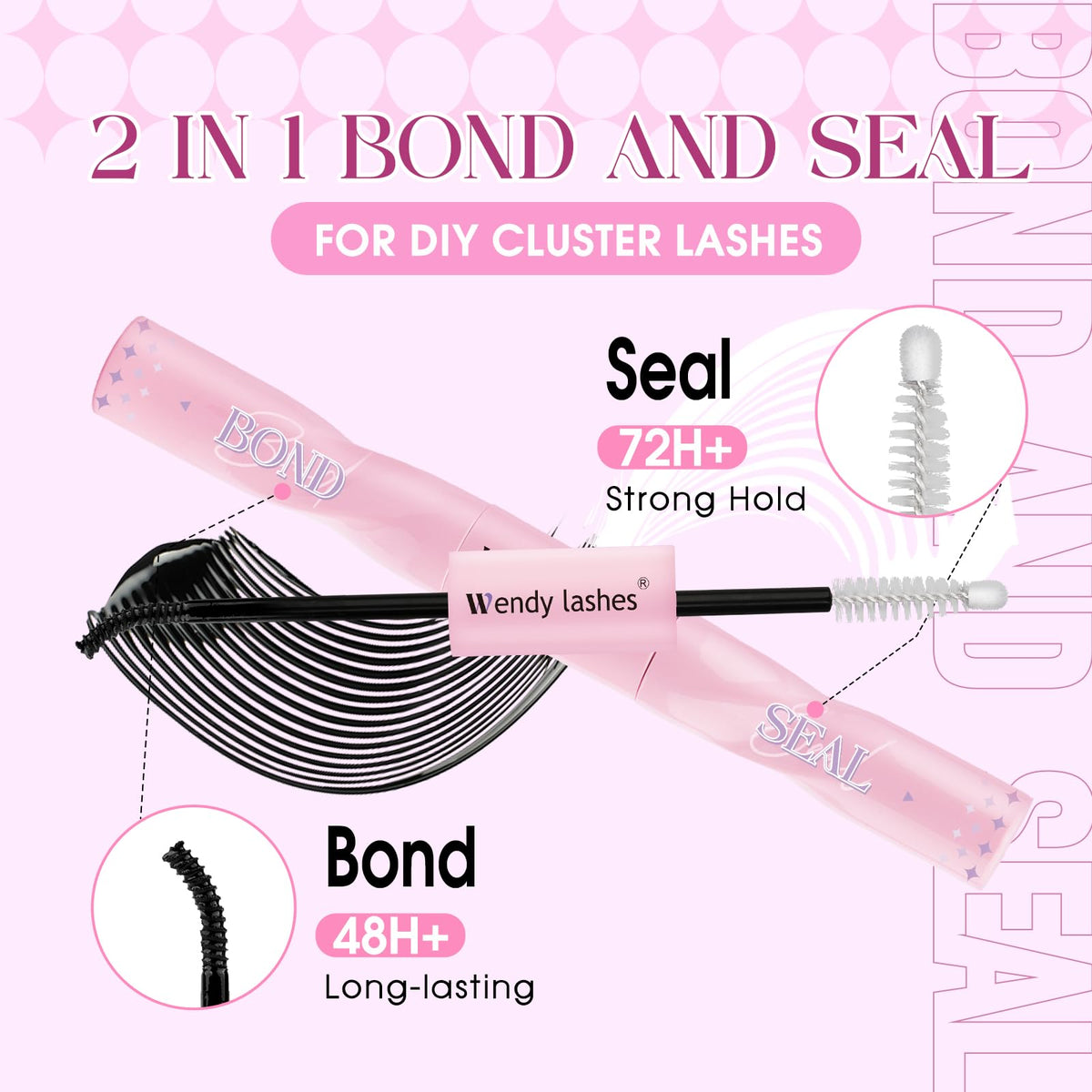 Wendy Lashes 250d lashes pack close-up delivering dramatic volume and soft fibers.