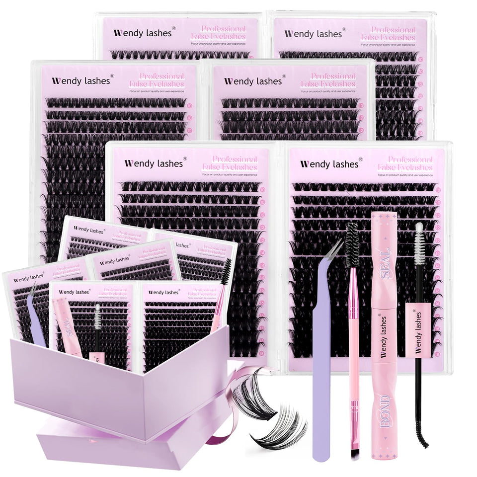 Wendy Lashes Clusters Kit bulk pack for versatile at-home looks