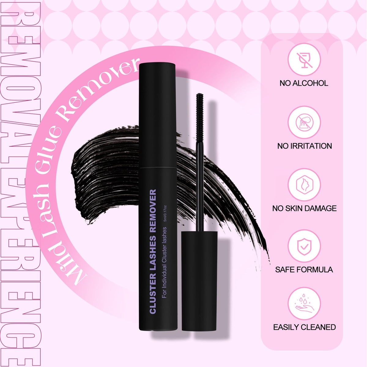 Wendy Lashes lash bond and seal set close-up reveals strong adhesion options.