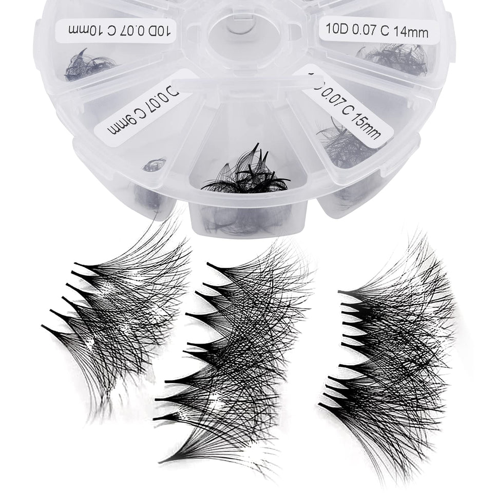 Wendy Lashes premade fans 500 pack for faster lash extension application and consistent volume.