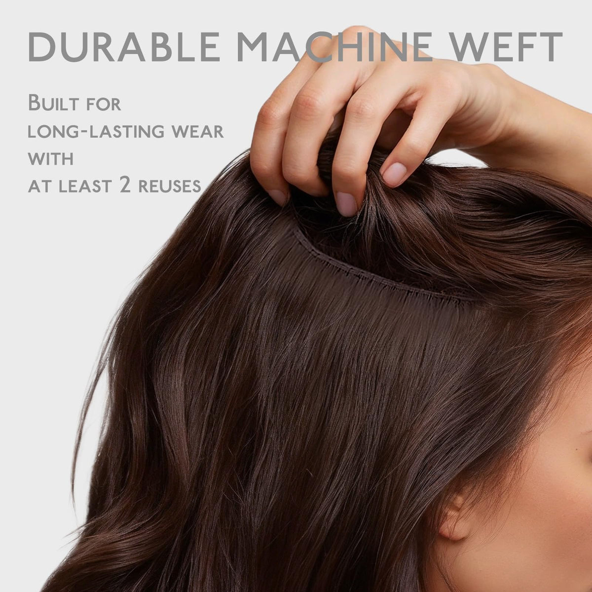 WENNALIFE balayage dark brown to chestnut color with dimensional tones