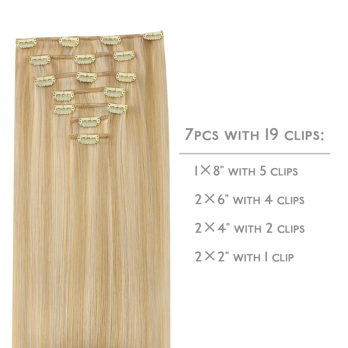 Wennalife silicone-backed clips provide gentle scalp protection during wear.