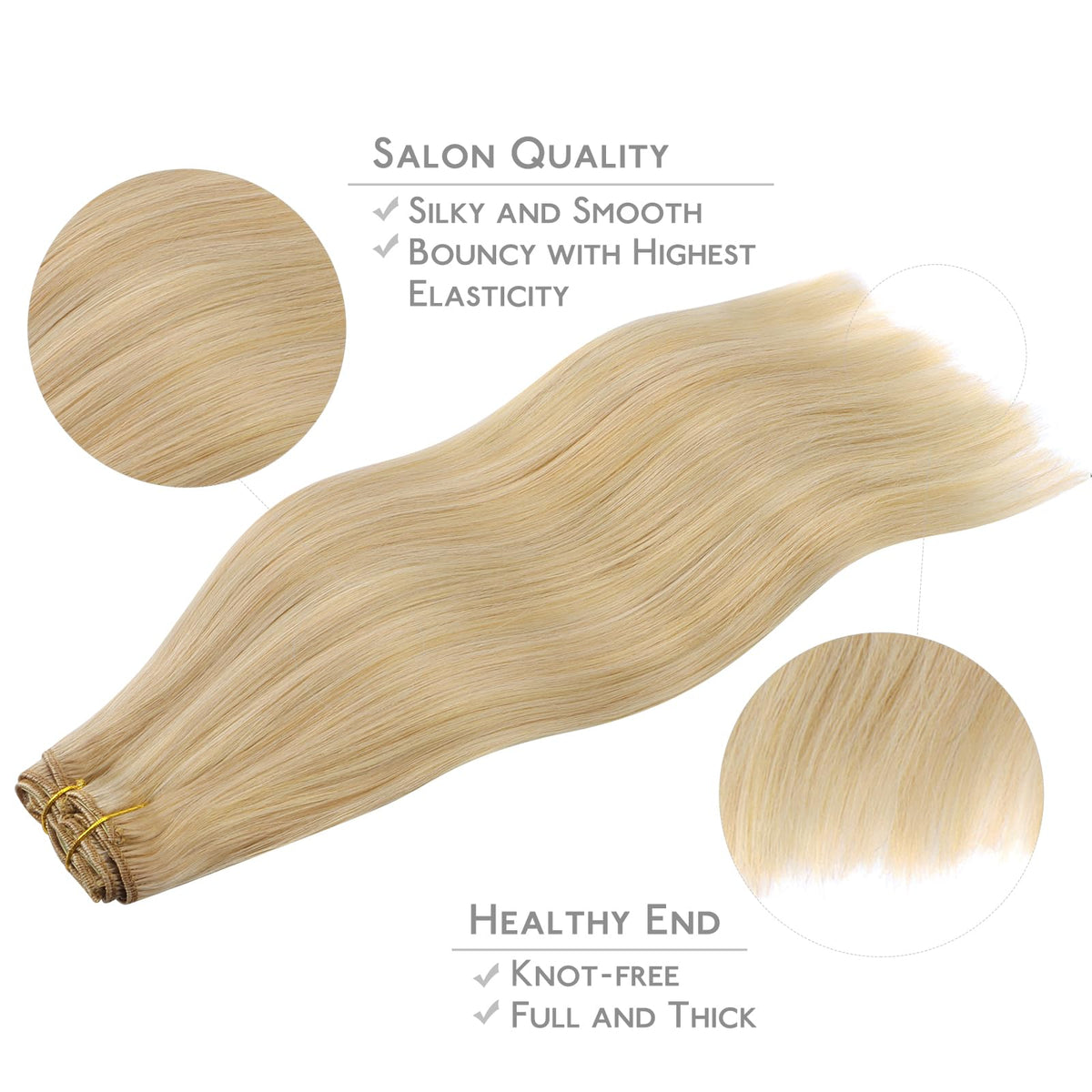 Wennalife extensions in use demonstrating quick styling for events.
