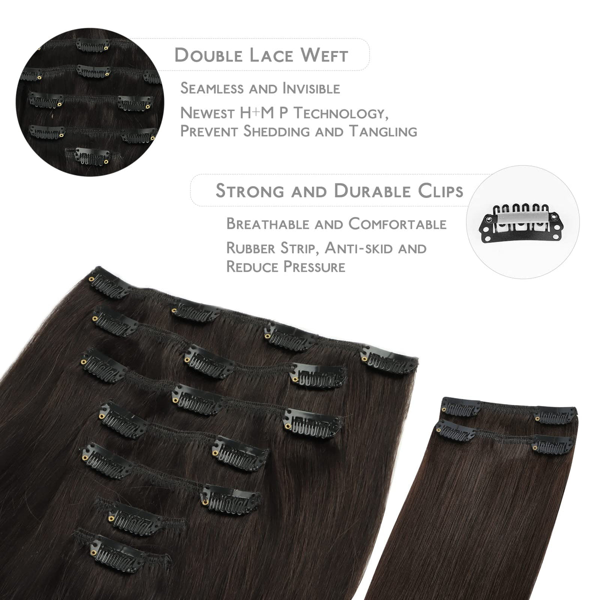 Wennalife dark brown color match with rich mid-tone blend