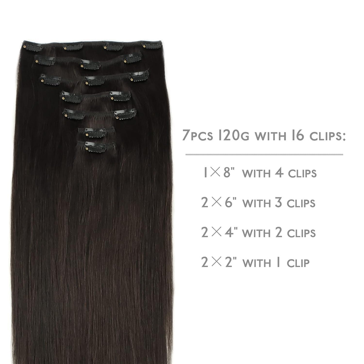 Wennalife dark brown Remy hair blends with your natural hair shade.