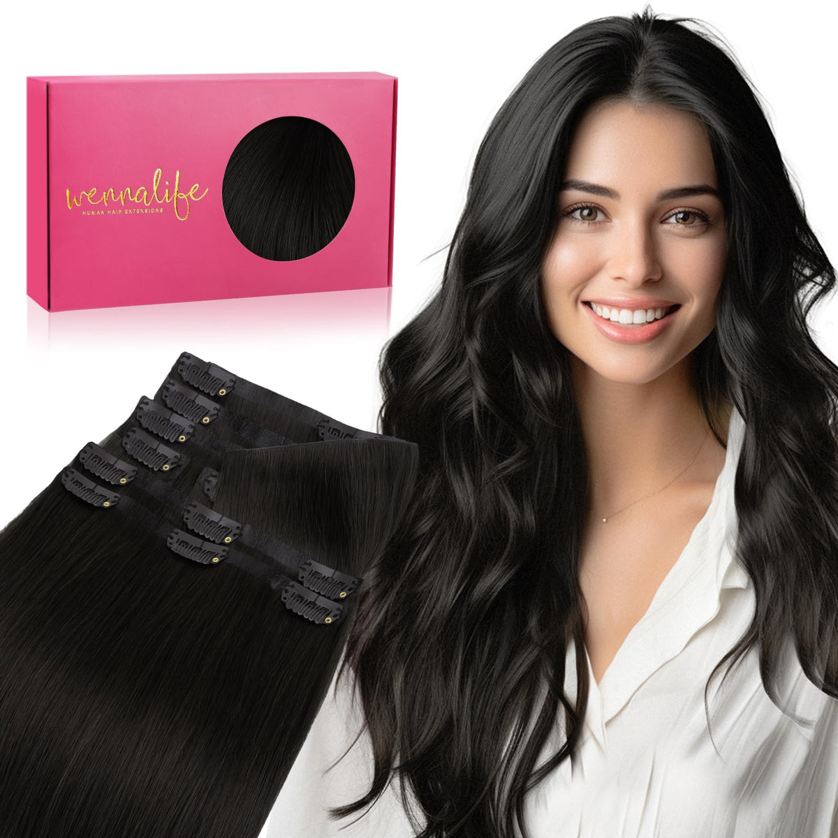 Wennalife Invisi Edge clip-in extensions blend seamlessly with natural hair